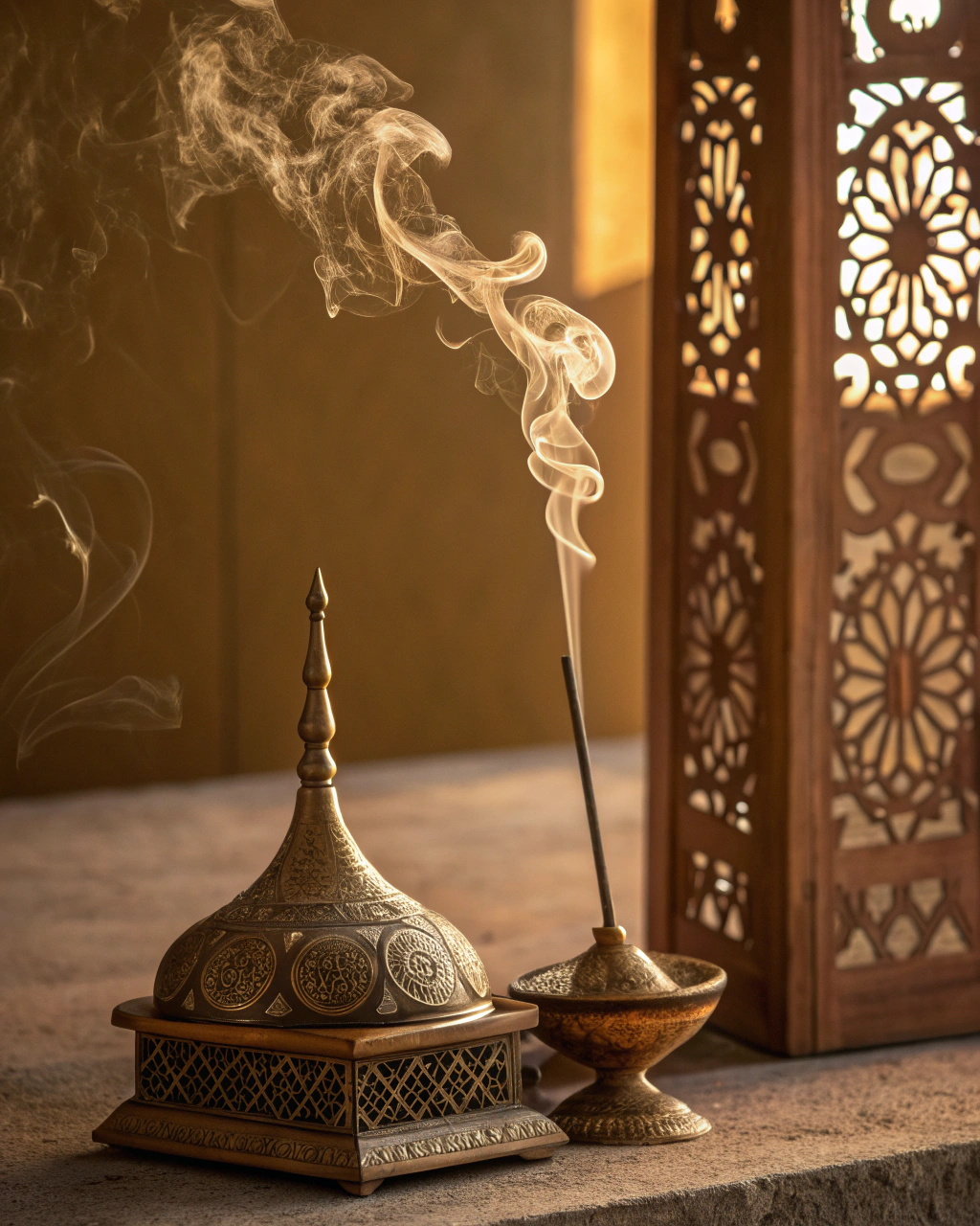 close-up-of-a-glowing-serghina-incense-stick